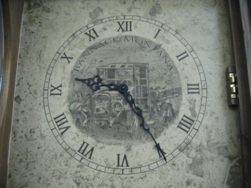 Engraved Stone clock face